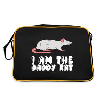 Je suis le père du rat - Sac Retro - noir/or - Dos