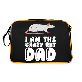 Je suis le père du rat fou - Sac Retro - noir/or - Dos