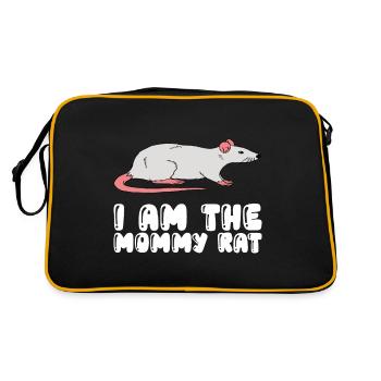 Je suis la maman rat - Sac Retro - noir/or - Dos