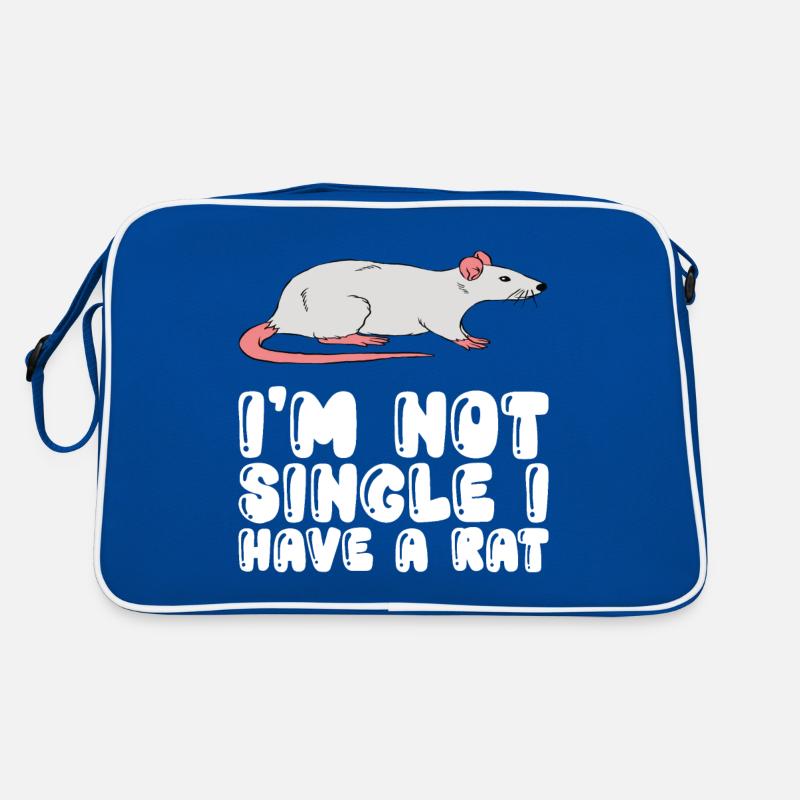 Ich Bin Nicht Single, Ich Habe Eine Ratte Retro Tasche