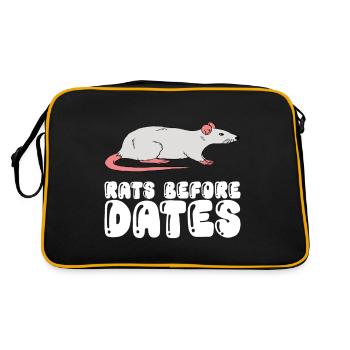 Rats avant les dates - Sac Retro - noir/or - Dos
