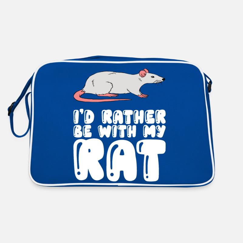 I'd rather be with my rat Retro Bag