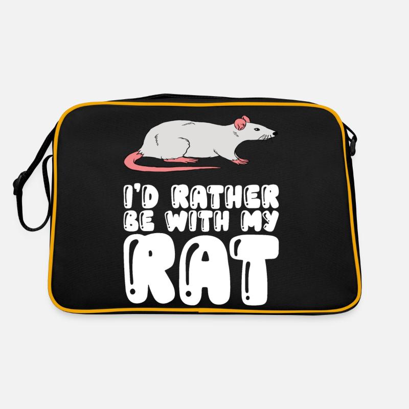 Je préfère être avec mon rat Sac Retro