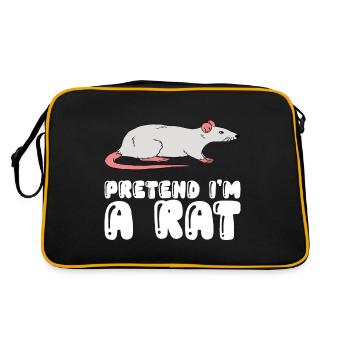 Faire semblant d’être un rat - Sac Retro - noir/or - Dos