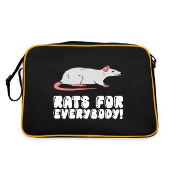 Des rats pour tous - Sac Retro - noir/or - Dos