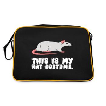 C’est mon costume de rat - Sac Retro - noir/or - Dos