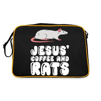 Jésus, le café et les rats - Sac Retro - noir/or - Dos