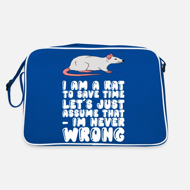 Ich Bin Eine Ratte, Die Sich Nie Irrt Retro Tasche