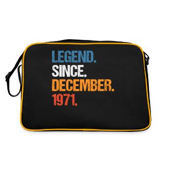 Légende depuis décembre 1971 Anniversaire - Sac Retro - noir/or - Dos