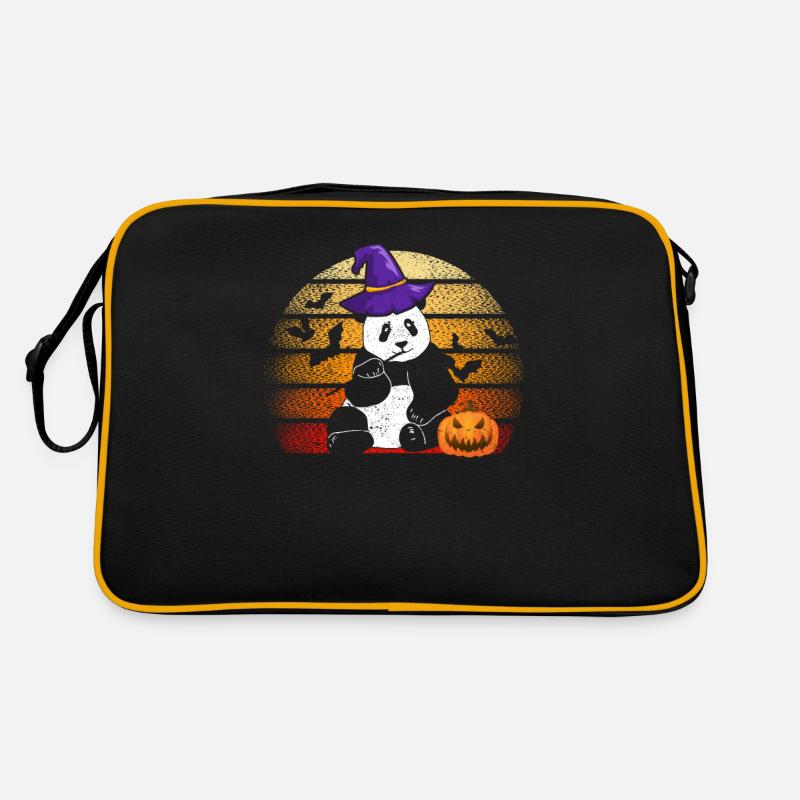 Panda Witch Funny Cute Halloween Bear Zookeeper Retro Bag
