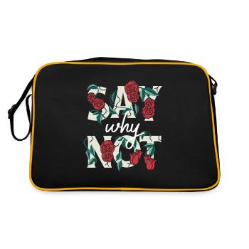 Say Why Not - Retro Tasche - Schwarz/Gold - Hinten