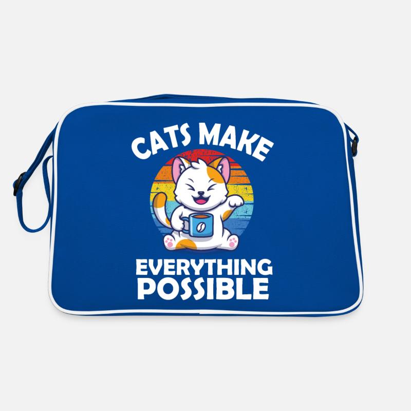 Cats make everything possible Retro Bag