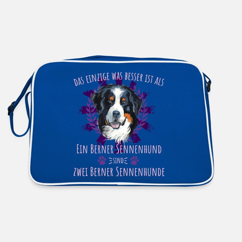 Zwei Berner Sennenhunde sind besser als einer Retro Tasche