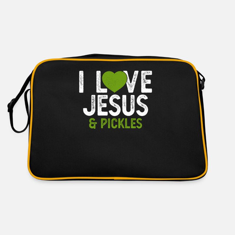 J’aime Jésus Cornichons Drôle Cornichon Amant Citation Jeu de mots Sac Retro