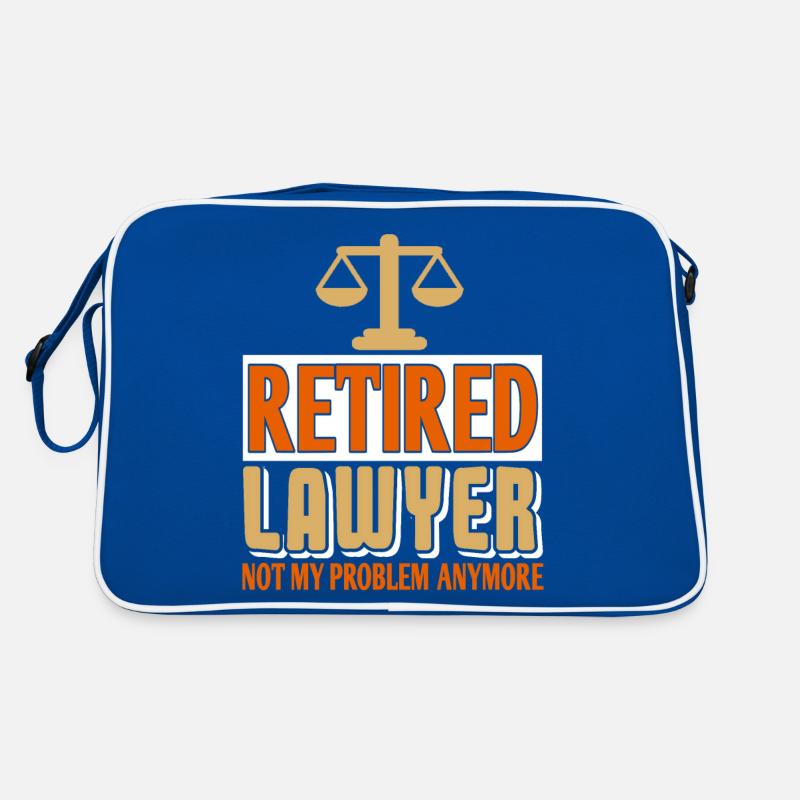Retired Lawyer Not My Problem Anymore Funny Retro Bag
