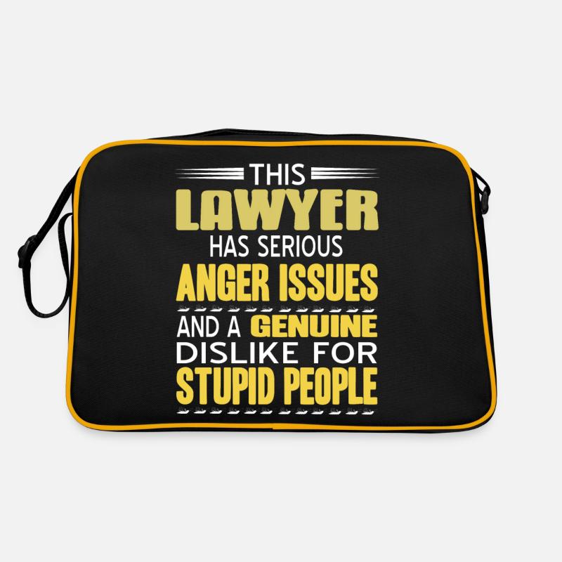This Lawyer Has Serious Anger Issues Funny Retro Bag