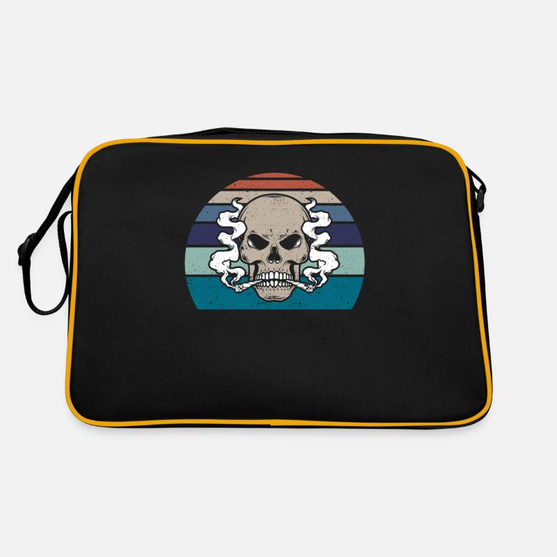 Fumer Skeleton Joint Funny Grass Weed Cannabis Sac Retro