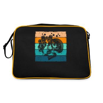 Fumer Skeleton Joint Funny Grass Weed Cannabis - Sac Retro - noir/or - Dos
