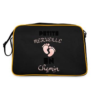 Petite merveille en chemin - Sac Retro - noir/or - Dos