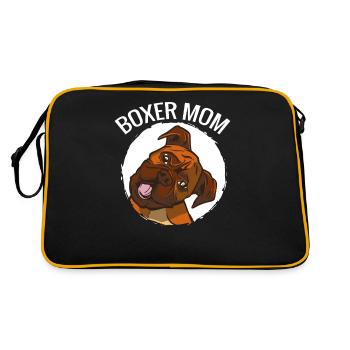 Boxer Boxer Chien Chien Chien Propriétaire Amoureux des chiens - Sac Retro - noir/or - Dos