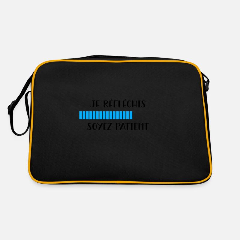 Je réfléchis soyez patient Sac Retro
