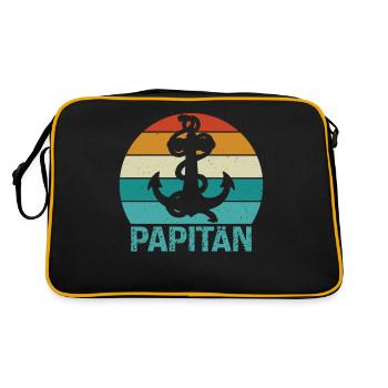 Herren Papitän Papa und Kapitän Lustiges - Sac Retro - noir/or - Dos