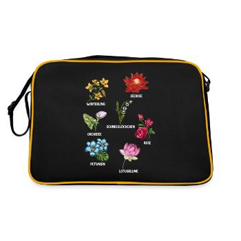 Espèces de fleurs Fleurs - Sac Retro - noir/or - Dos