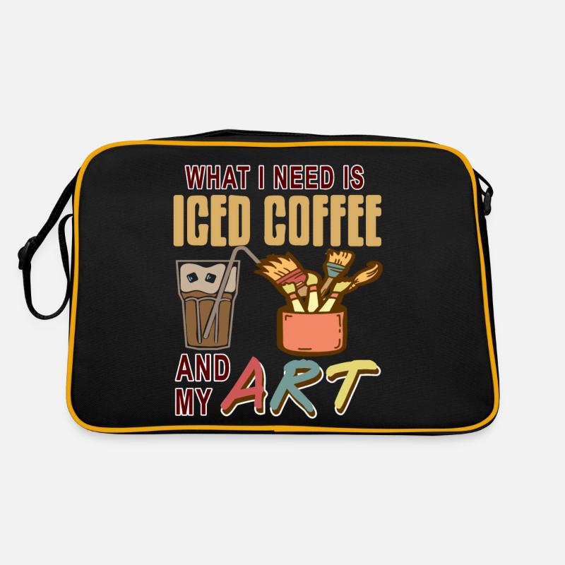 Ce dont j’ai besoin, c’est de café glacé et de mon art génial Sac Retro
