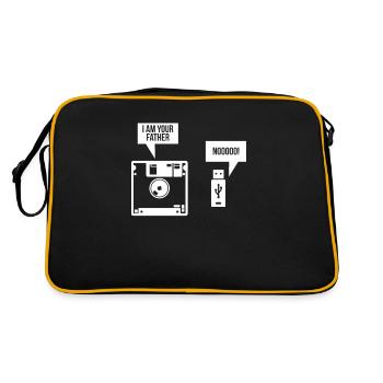Disque USB Je suis votre père ordinateur nerd - Sac Retro - noir/or - Dos