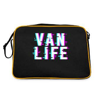 Van Life Camper Van - Retro Bag - black/gold - Back