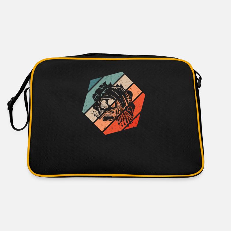 Smoking Skeleton Funny Halloween Smoker Retro Bag