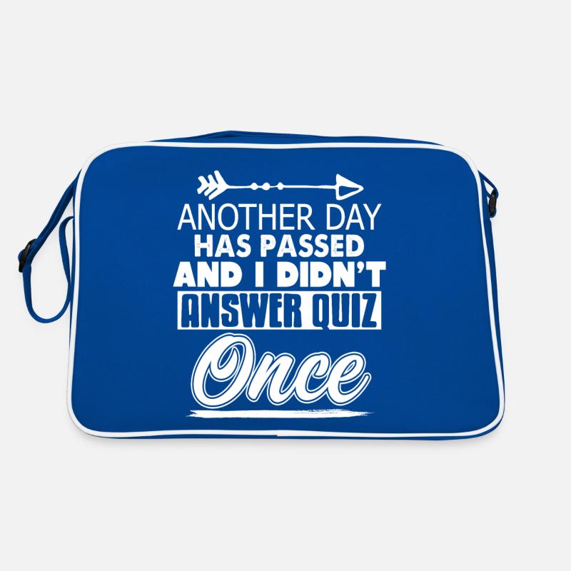Another Day Has Passed & I Didn't Answer Quiz Retro Tasche