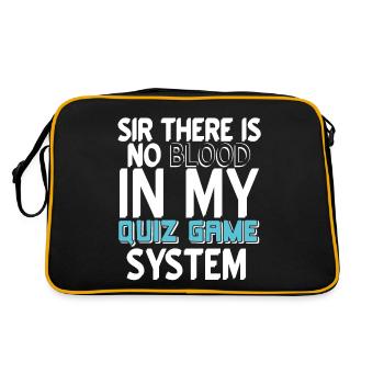 Sir There Is No BLOOD In My Quiz Game System - Retro Bag - black/gold - Back