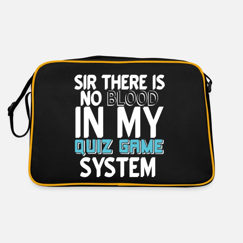 Sir Il n’y a pas de SANG dans mon système de jeu de quiz Sac Retro