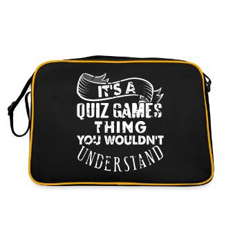 It's A Quiz Games Thing You Wouldn't Understand - Retro Bag - black/gold - Back