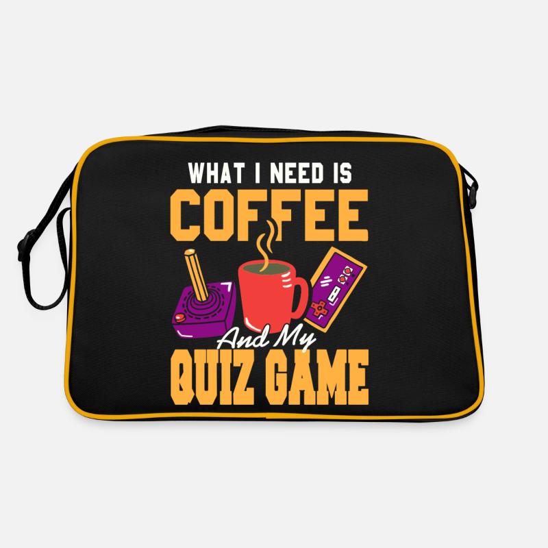 Ce dont j’ai besoin, c’est de café et de mon jeu de quiz cool Sac Retro