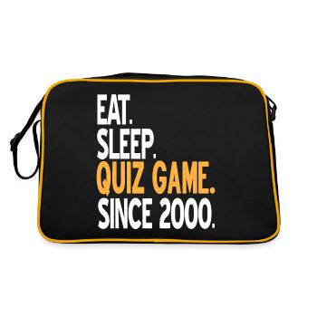 Eat. Sleep. QUIZ GAME. Since 2000 Awesome Retro - Retro Bag - black/gold - Back