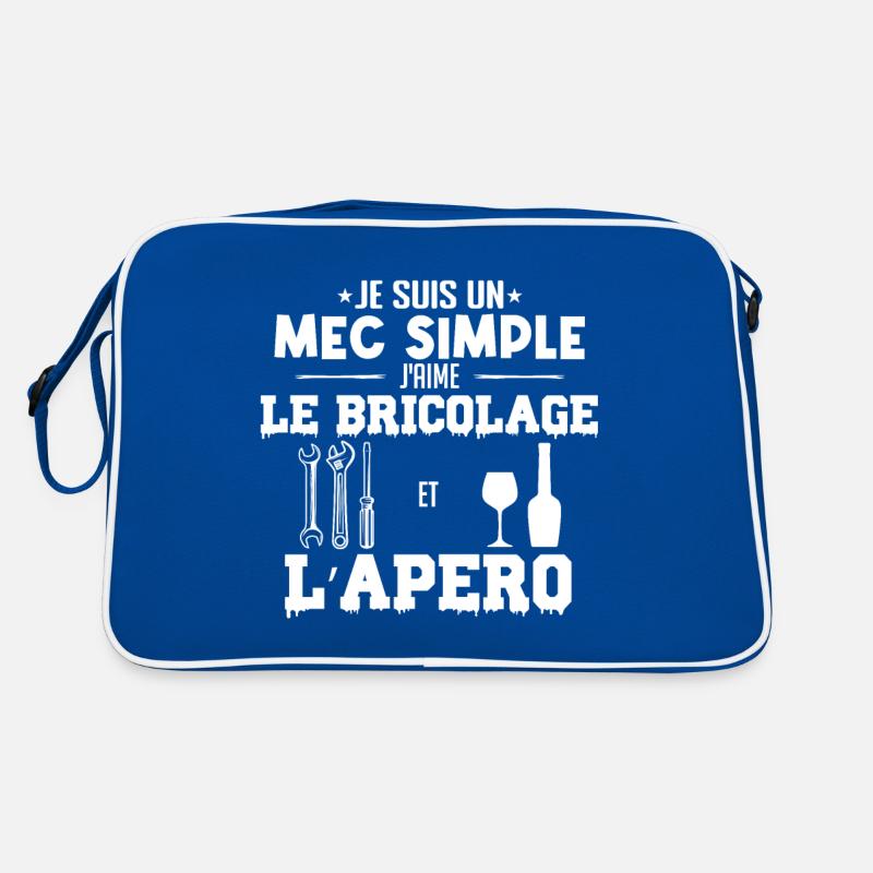 Mec simple aime le bricolage et l'apéro mécano Sac Retro