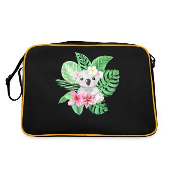 Mignon Koala Bébé Koala Bear Australie Australien - Sac Retro - noir/or - Dos