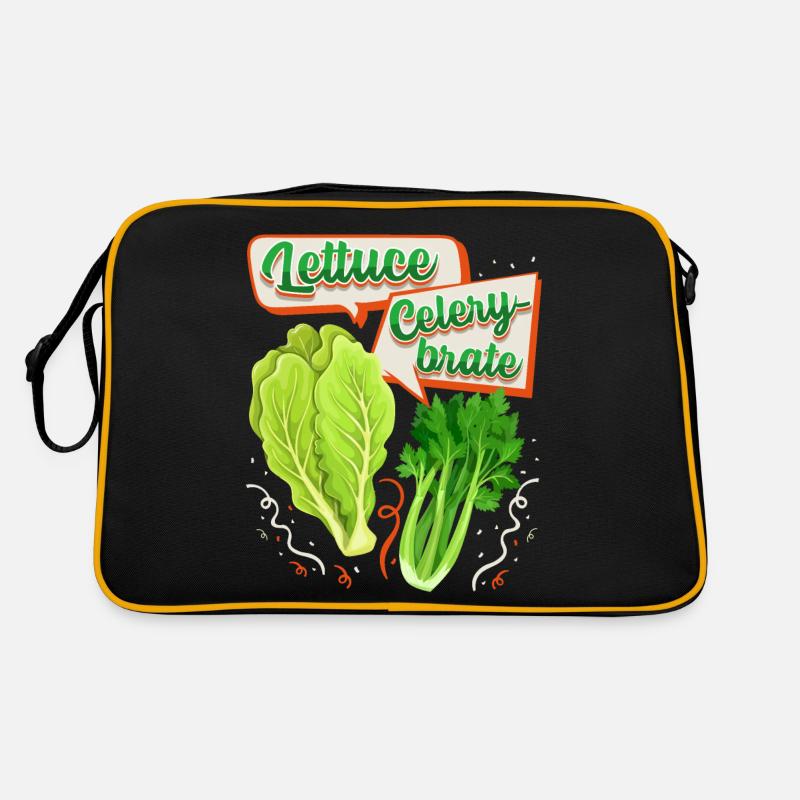 Céleri, salade drôle de dicton, jeu de mots Sac Retro