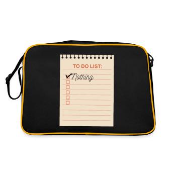 To do List - Retro Bag - black/gold - Back
