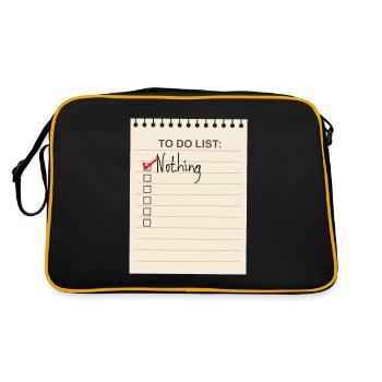 To do List - Retro Bag - black/gold - Back
