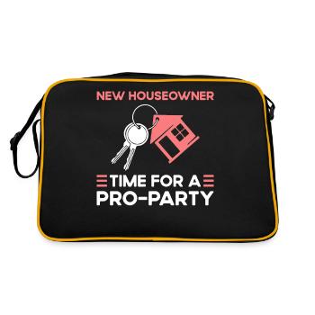Le temps d’un nouveau propriétaire pour une fête pro - Sac Retro - noir/or - Dos