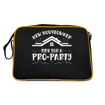 Le temps d’un nouveau propriétaire pour une fête pro - Sac Retro - noir/or - Dos