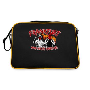 Frankfurt und nicht anders UPDATE - Retro Tasche - Schwarz/Gold - Hinten