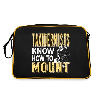 Taxidermists Know How To Mount Cool Vintage - Retro Bag - black/gold - Back