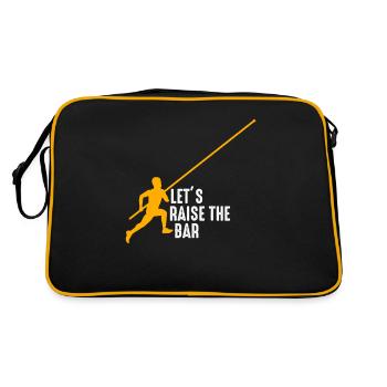Soulevons le saut à la perche - Sac Retro - noir/or - Dos
