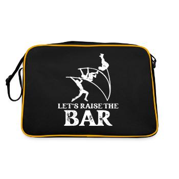 Soulevons le saut à la perche - Sac Retro - noir/or - Dos