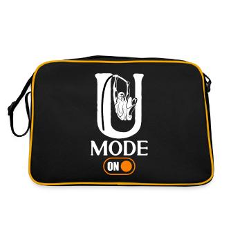 Mode U sur un saut à la perche amusant - Sac Retro - noir/or - Dos