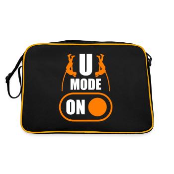 Mode U sur un saut à la perche amusant - Sac Retro - noir/or - Dos